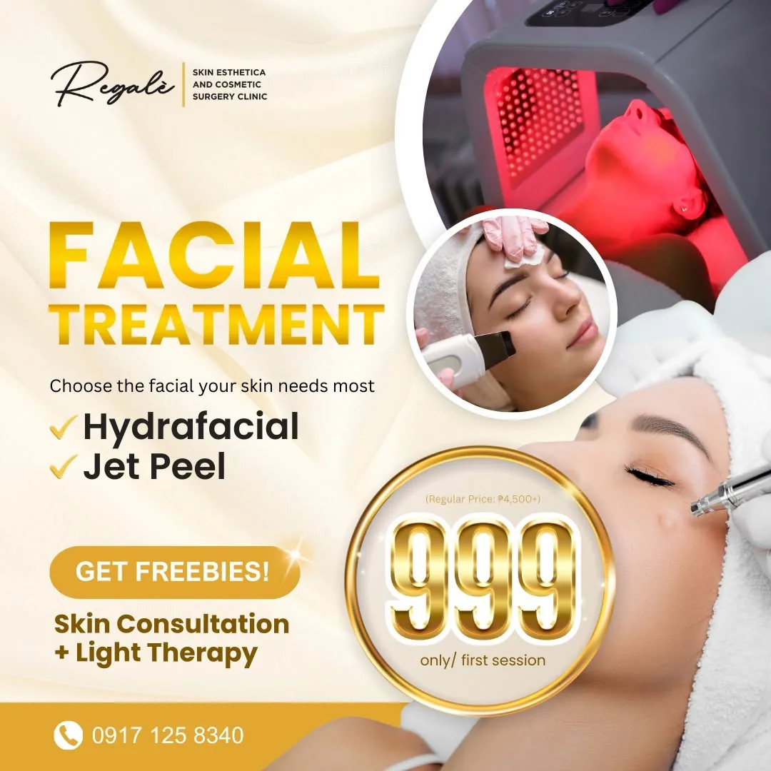 Facial treatment at Regalè