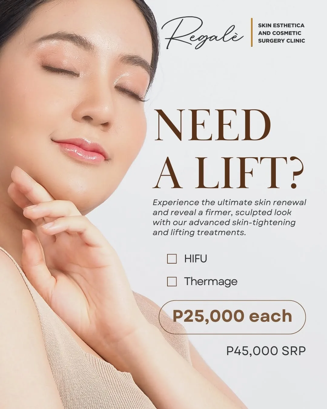Regalè facial treatment